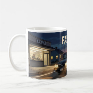 Fast Car Twilight City Escape Journey Mug