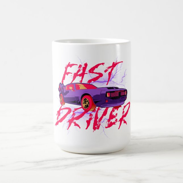 FAST DRIVER - purple COFFEE MUG (Center)