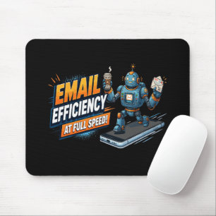 Fast Email Productivity Robot Mouse Pad