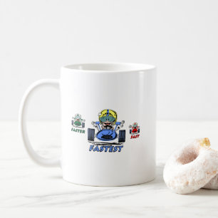 Fast Faster Fastest Economic Coffee Mug