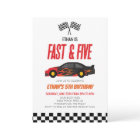 Fast & Five Red Flame Race Car 5th Birthday Party