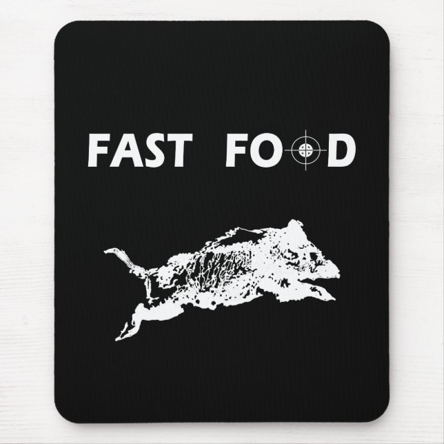Fast Food Boar Hunting hunt hunter Mouse Pad (Front)