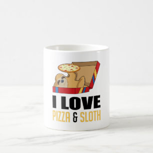 Fast Food Burger Sloth Funny Pizza Eat Foodie Gift Coffee Mug