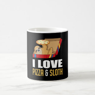 Fast Food Burger Sloth Funny Pizza Eat Gift Idea Coffee Mug