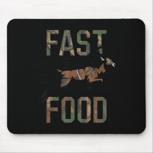 Fast Food Camo Deer Hunting Youth Boy Men Camoufla Mouse Pad