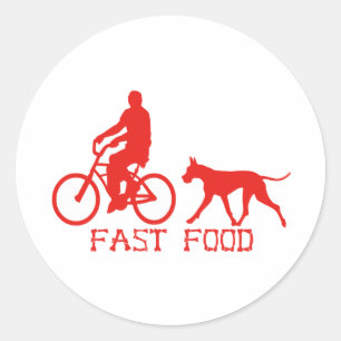 Fast Food Classic Round Sticker