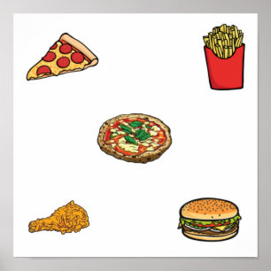 Fast food collection poster