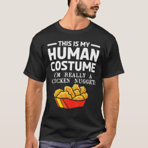 Fast Food Costume   Foodie Tasty Chicken Nugget T-Shirt