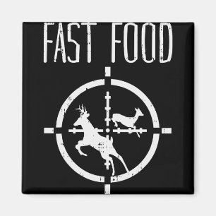 Fast Food Deer Funny Elk Buck Bow Hunting Humour H Magnet