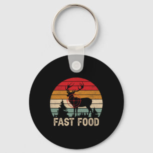 Fast Food Deer Hunting  Key Ring