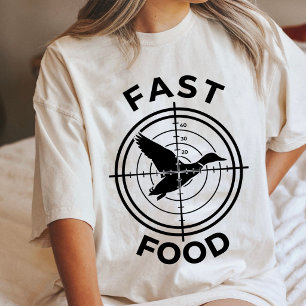 Fast Food Duck Hunter Funny Hunting Pun Tri-Blend Shirt