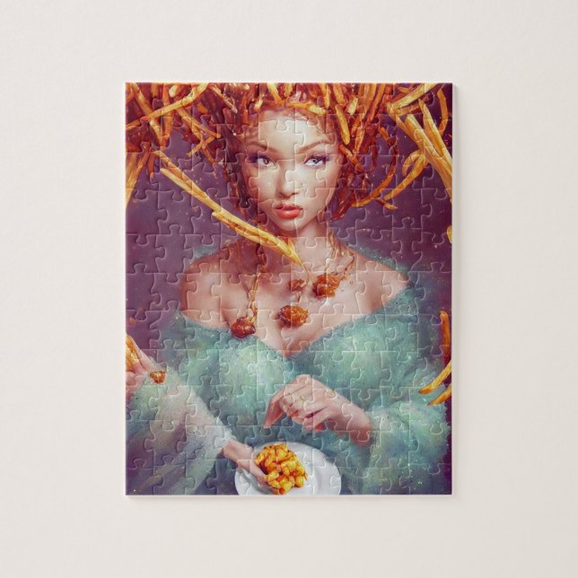 Fast Food Fantasy Goddess Jigsaw Puzzle (Vertical)
