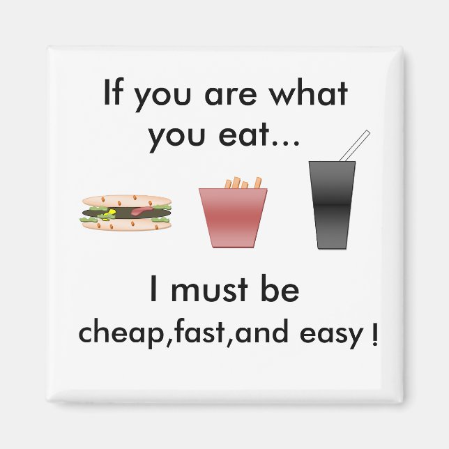 fast food fridge magnet (Front)