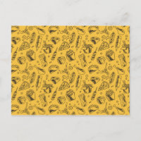 Fast Food Hamburger Fries Hot Dog Chicken Pattern