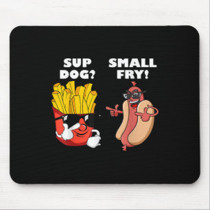 Fast Food Hot Dog And Small Fry Funny Grilling Sup Mouse Pad