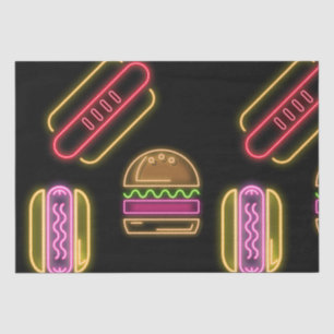 Fast Food Hot Dogs and Hamburger Tissue Paper