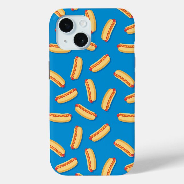 Fast Food Hotdogs Pattern Case-Mate iPhone Case (Back)