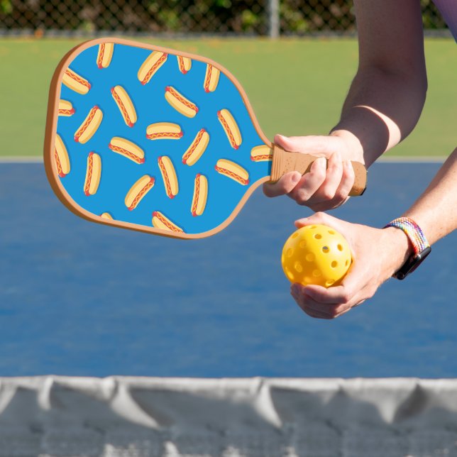 Fast Food Hotdogs Pattern Pickleball Paddle (Insitu)