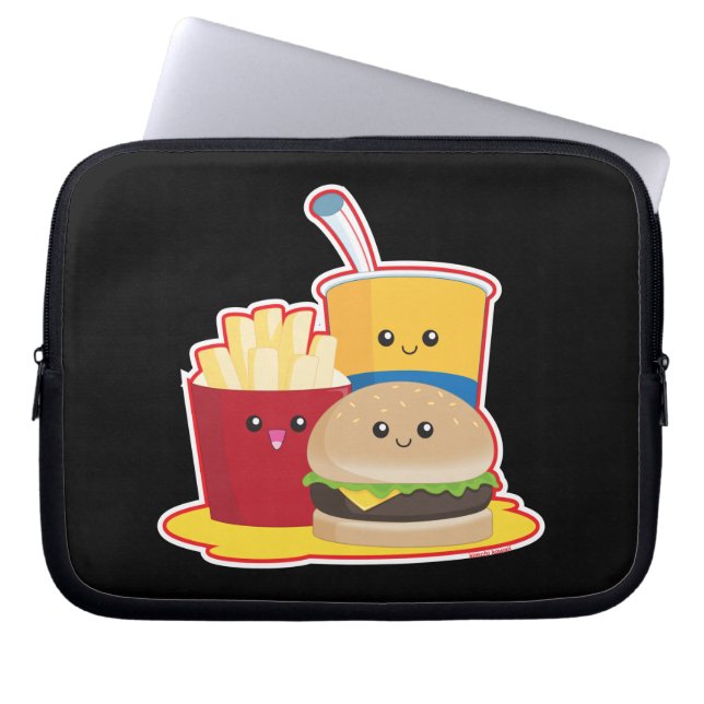 Fast Food Laptop Sleeve (Front)