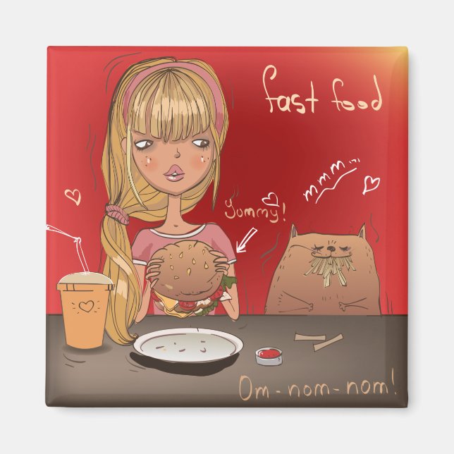 Fast Food Magnet (Front)