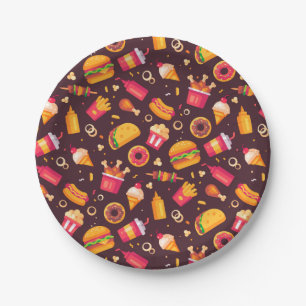 Fast Food Paper Plate