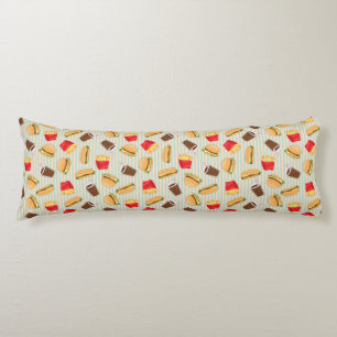 Fast Food Pattern 2 Body Cushion