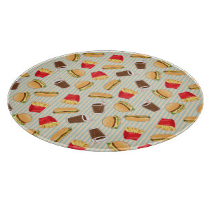Fast Food Pattern 2 Cutting Board