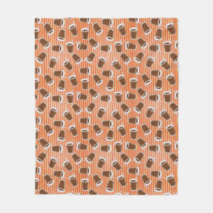 Fast food pattern 2 fleece blanket