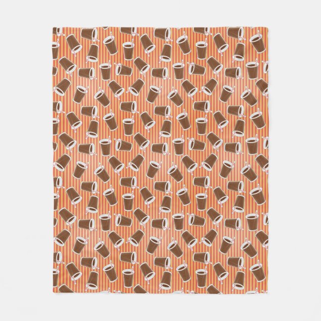 Fast food pattern 2 fleece blanket (Front)