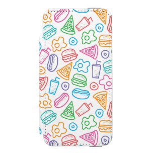 Fast food pattern 2 incipio watson™ iPhone 5 wallet case