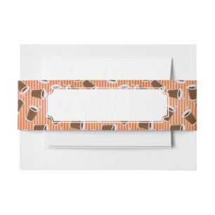 Fast food pattern 2 invitation belly band