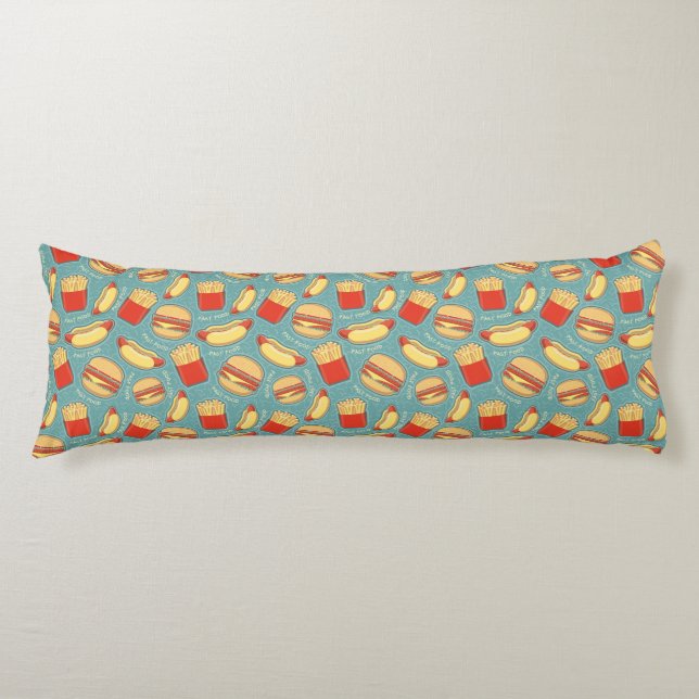 Fast Food Pattern 3 Body Cushion (Front)