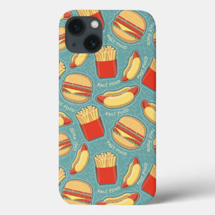 Fast Food Pattern 3 iPhone 13 Case