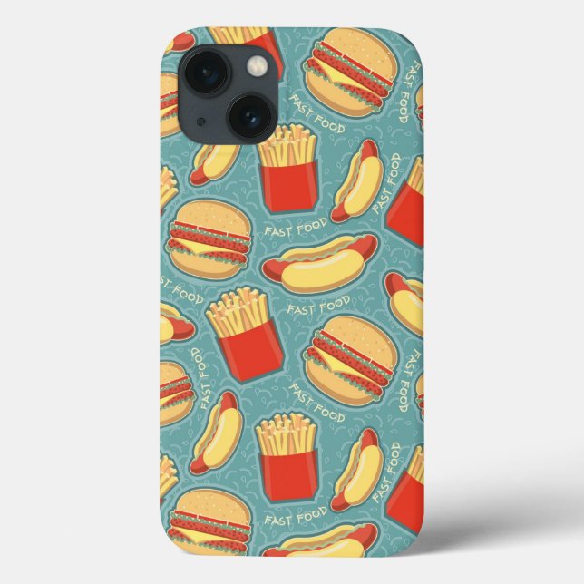 Fast Food Pattern 3 Case-Mate iPhone Case (Back)