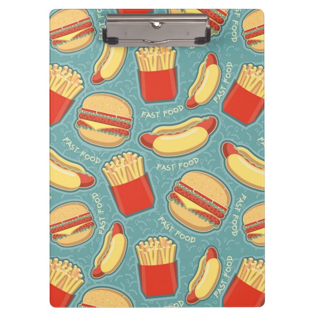 Fast Food Pattern 3 Clipboard (Front)