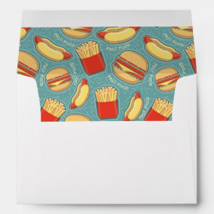 Fast Food Pattern 3 Envelope