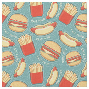 Fast Food Pattern 3 Fabric
