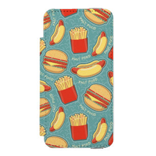 Fast Food Pattern 3 Incipio Watson™ iPhone 5 Wallet Case