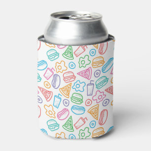 Fast food pattern can cooler