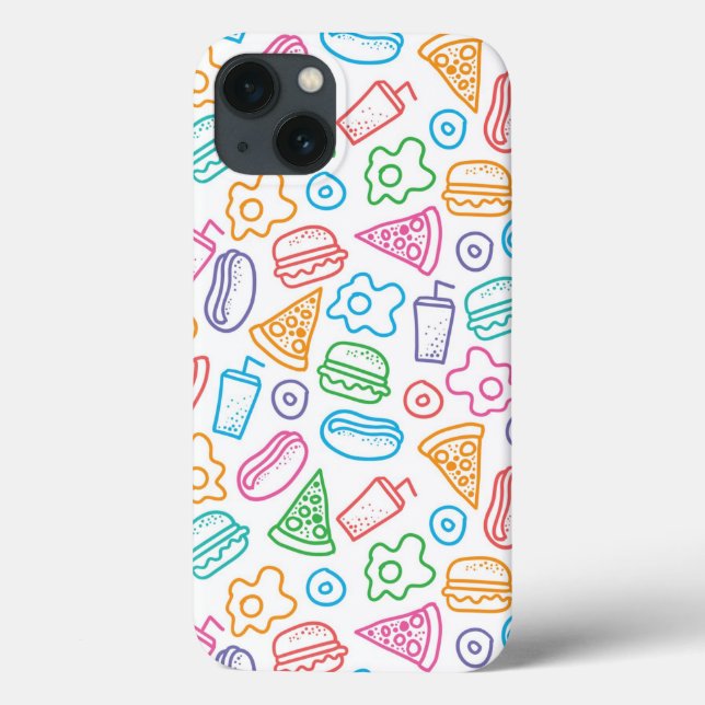 Fast food pattern Case-Mate iPhone case (Back)