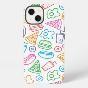 Fast food pattern iPhone case