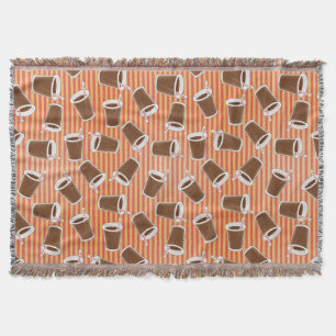 Fast food pattern throw blanket
