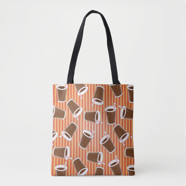 Fast food pattern tote bag (Front)