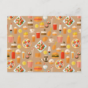 Fast food postcard