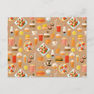 Fast food postcard