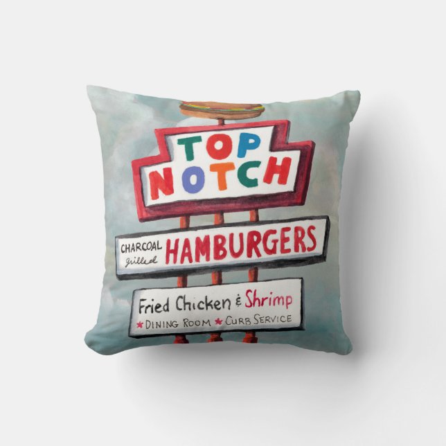 Fast Food Sign Cushion (Front)