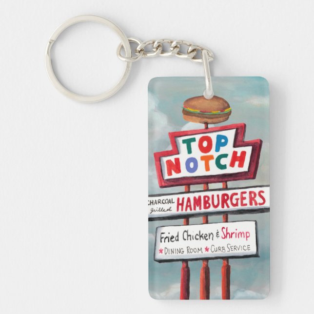 Fast Food Sign Key Ring (Front)