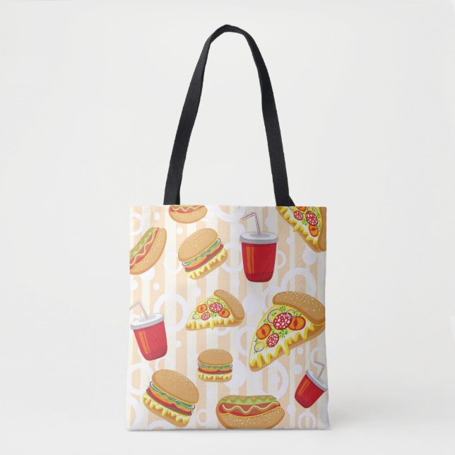 Fast Food Tote Bag (Front)