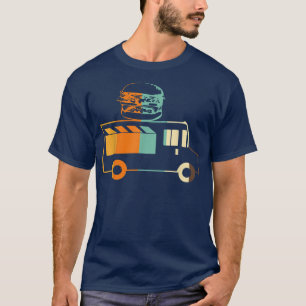 Fast Food Trucker Driver Retro Burger Street Food  T-Shirt