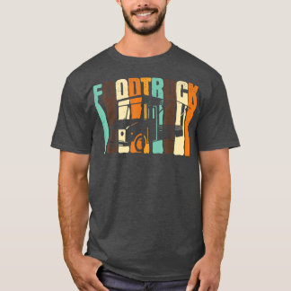 Fast Food Trucker Driver Retro Burger Street Food  T-Shirt